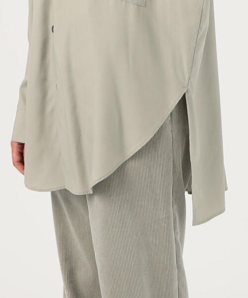 【美品】GALERIE VIE セルロースブロード スタンドネックシャツ とろみ GALERIE VIE - 【美品】GALERIE VIE セルロースブロード スタンド