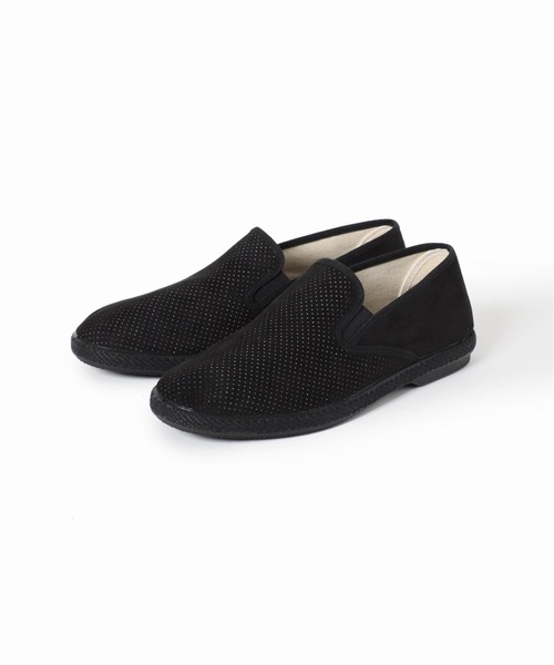 HERISSON（エリソン）の「◆【HERISSON / エリソン】 ネオスエードメッシュスリッポン（スリッポン・メンズ・ブラック/ブラウン・25cm/26cm/27cm/28cm）」の6枚目の写真