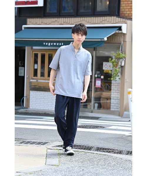 URBAN COLLECTION(アーバンコレクション)の「カルゼポンチ素材 ワイドパンツ(その他パンツ・メンズ・ブラック/ネイビー・M/L/XL)」の3枚目の写真