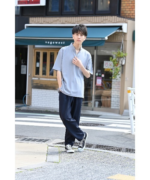 URBAN COLLECTION(アーバンコレクション)の「カルゼポンチ素材 ワイドパンツ(その他パンツ・メンズ・ブラック/ネイビー・M/L/XL)」の4枚目の写真