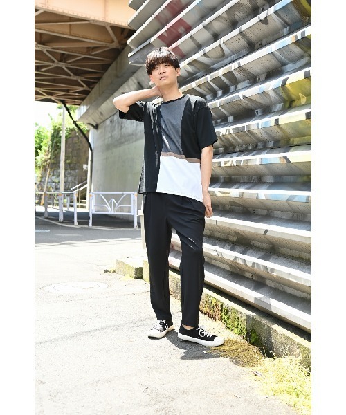 URBAN COLLECTION(アーバンコレクション)の「カルゼポンチ素材 ワイドパンツ(その他パンツ・メンズ・ブラック/ネイビー・M/L/XL)」の14枚目の写真
