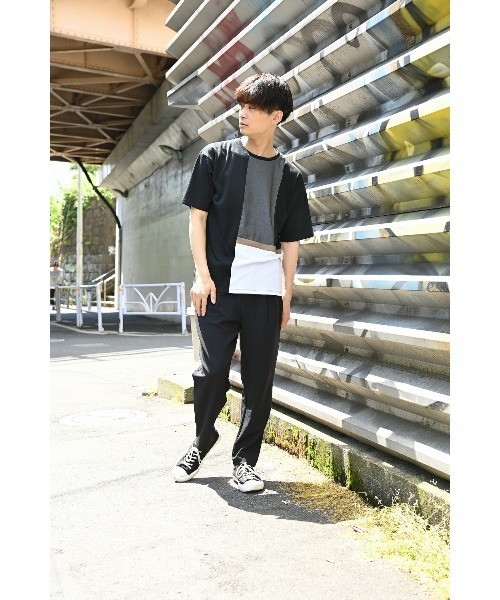 URBAN COLLECTION(アーバンコレクション)の「カルゼポンチ素材 ワイドパンツ(その他パンツ・メンズ・ブラック/ネイビー・M/L/XL)」の22枚目の写真