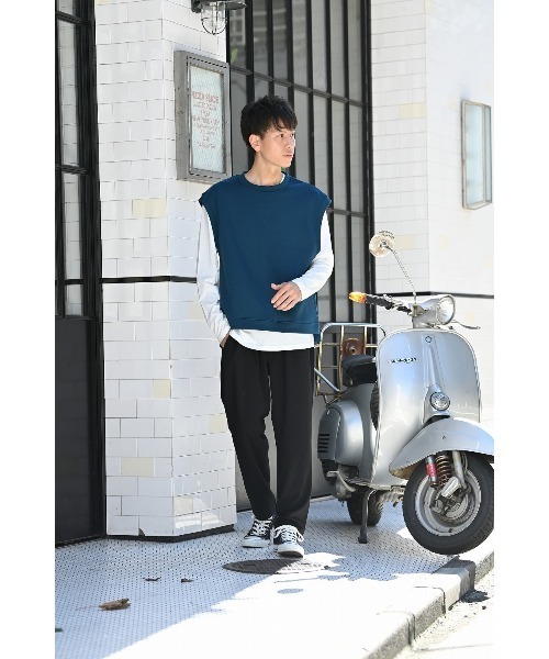 URBAN COLLECTION(アーバンコレクション)の「カルゼポンチ素材 ワイドパンツ(その他パンツ・メンズ・ブラック/ネイビー・M/L/XL)」の21枚目の写真