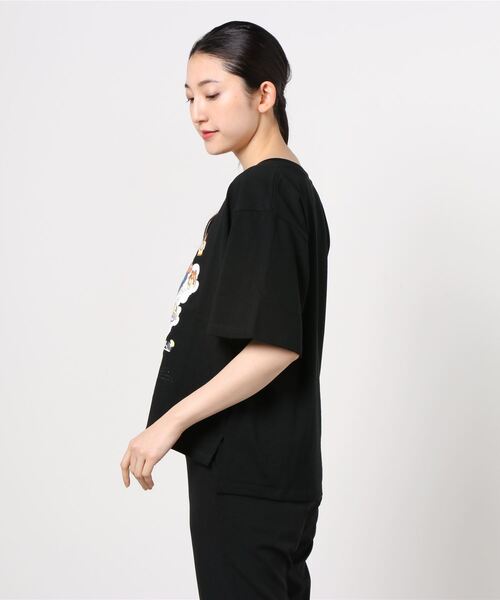 MANASTASH（マナスタッシュ）の「MANASTASH/マナスタッシュ　Ws BENLAMB VESPA TEE 　ベンラムＴ（Tシャツ/カットソー・レディース・ホワイト/ブラック・MEDIUM）」の4枚目の写真