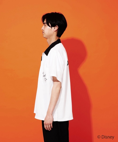 Disney(ディズニー)の「【DISNEY/ディズニー】バックプリントオープンカラーシャツ(シャツ/ブラウス・メンズ・ホワイト/ホワイト系その他/ライトベージュ/ネイビー・SMALL/MEDIUM/LARGE/X-LARGE)」の8枚目の写真