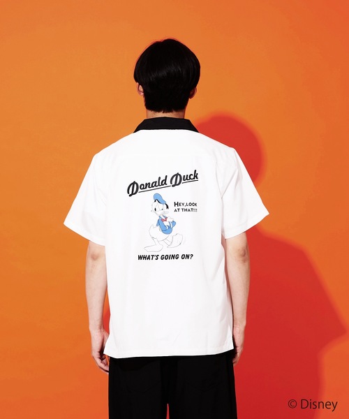 Disney(ディズニー)の「【DISNEY/ディズニー】バックプリントオープンカラーシャツ(シャツ/ブラウス・メンズ・ホワイト/ホワイト系その他/ライトベージュ/ネイビー・SMALL/MEDIUM/LARGE/X-LARGE)」の9枚目の写真