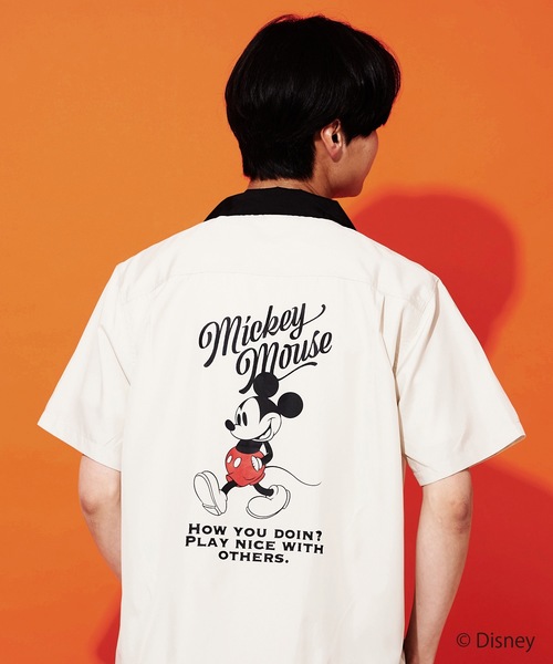 Disney(ディズニー)の「【DISNEY/ディズニー】バックプリントオープンカラーシャツ(シャツ/ブラウス・メンズ・ホワイト/ホワイト系その他/ライトベージュ/ネイビー・SMALL/MEDIUM/LARGE/X-LARGE)」の12枚目の写真