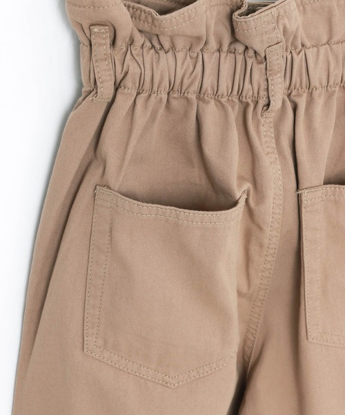 andme（アンドミー）の「コットンツイルギャザーウエストストレートパンツ（チノパンツ・レディース・アイボリー/ブラック/サンドベージュ/ライトカーキ・S/M/L）」の11枚目の写真