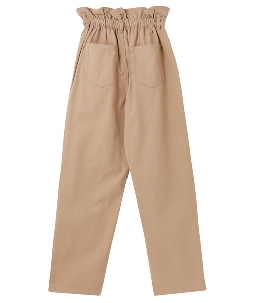 andme（アンドミー）の「コットンツイルギャザーウエストストレートパンツ（チノパンツ・レディース・アイボリー/ブラック/サンドベージュ/ライトカーキ・S/M/L）」の15枚目の写真