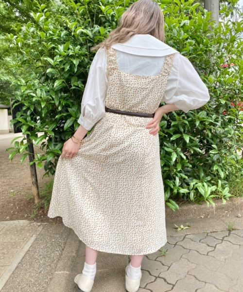 nemne store(ネンネストア)の「風がふく花柄アウトキャミワンピース(ワンピース・レディース・イエロー/アイボリー・フリー)」の15枚目の写真