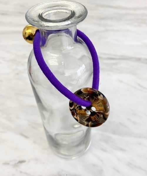 THEATRE PRODUCTS（シアタープロダクツ）の「BUTTON HAIR ELASTIC（ヘアゴム・レディース・ブラウン/ベージュ/その他/ブラック・FREE）」の5枚目の写真