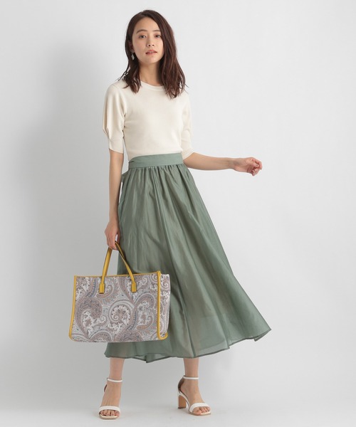 Andemiu（アンデミュウ）の「【WEB限定】エアリードッキングワンピース954588（ワンピース・レディース・カーキ/ブルー/パープル・FREE）」の12枚目の写真