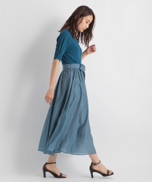 Andemiu（アンデミュウ）の「【WEB限定】エアリードッキングワンピース954588（ワンピース・レディース・カーキ/ブルー/パープル・FREE）」の9枚目の写真