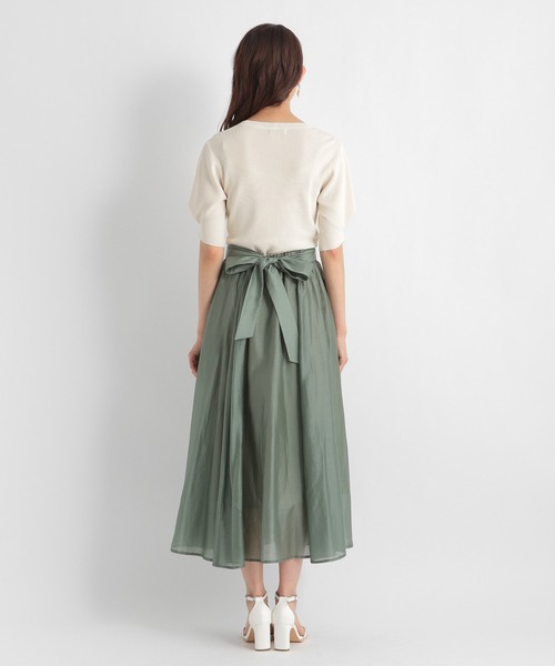 Andemiu（アンデミュウ）の「【WEB限定】エアリードッキングワンピース954588（ワンピース・レディース・カーキ/ブルー/パープル・FREE）」の16枚目の写真