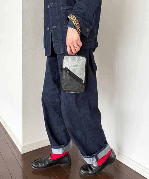FREDRIK PACKERS（フレドリックパッカーズ）の「【FREDRIK PACKERS】LEOPARD HANDLE HANG SHOULDER　スマホショルダー（ショルダーバッグ・レディース・ブラック/カーキ/シルバー・FREE）」の16枚目の写真