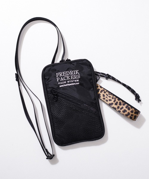 FREDRIK PACKERS（フレドリックパッカーズ）の「【FREDRIK PACKERS】LEOPARD HANDLE HANG SHOULDER　スマホショルダー（ショルダーバッグ・レディース・ブラック/カーキ/シルバー・FREE）」の20枚目の写真