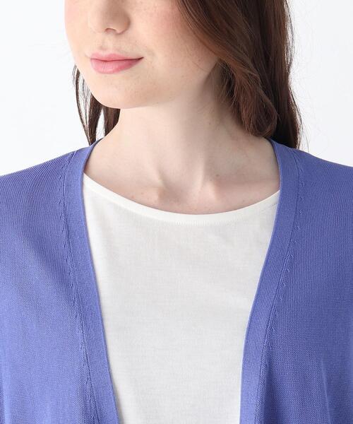 DRESKIP（ドレスキップ）の「◆ウォシャブルトッパーカーディガン（カーディガン/ボレロ・レディース・オフホワイト/ブラック/ブルー/ライトグレー・02/03/04）」の8枚目の写真