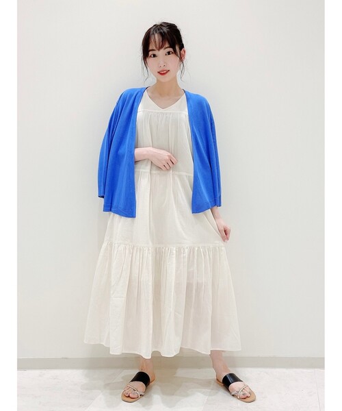 DRESKIP（ドレスキップ）の「◆ウォシャブルトッパーカーディガン（カーディガン/ボレロ・レディース・オフホワイト/ブラック/ブルー/ライトグレー・02/03/04）」の14枚目の写真