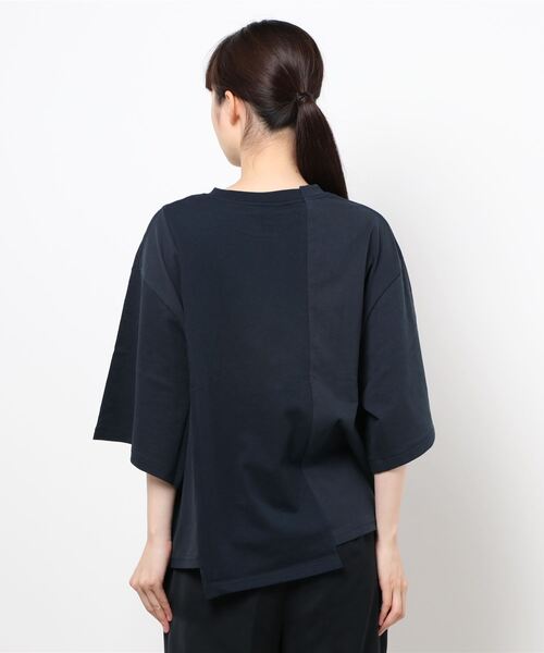 Russell Athletic（ラッセルアスレティック）の「(Russell Athletic)Tシャツ（Tシャツ/カットソー・レディース・グレー/ネイビー・MEDIUM）」の4枚目の写真