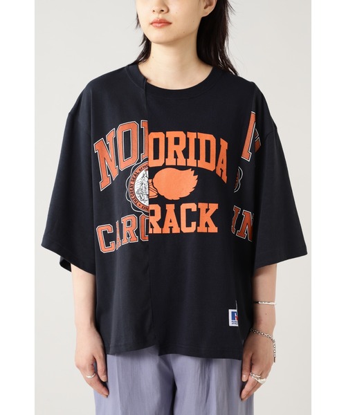 Russell Athletic（ラッセルアスレティック）の「(Russell Athletic)Tシャツ（Tシャツ/カットソー・レディース・グレー/ネイビー・MEDIUM）」の10枚目の写真