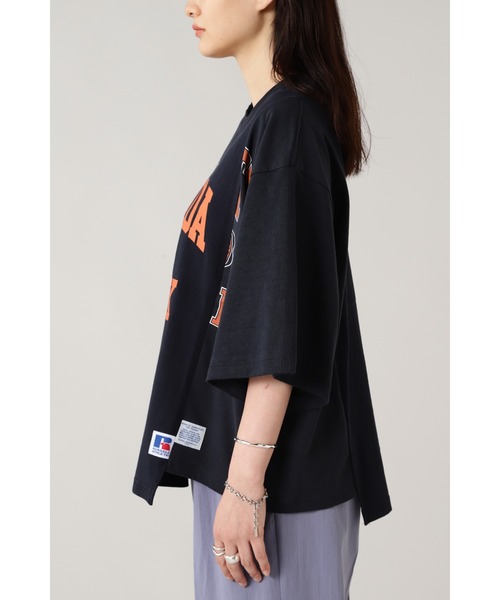 Russell Athletic（ラッセルアスレティック）の「(Russell Athletic)Tシャツ（Tシャツ/カットソー・レディース・グレー/ネイビー・MEDIUM）」の11枚目の写真