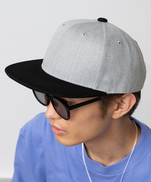 United Athle（ユナイテッドアスレ）の「【United Athle】フラットバイザー スナップバック キャップ 9664（キャップ・メンズ・チャコールグレー×ブラック/ブラック/ネイビー・FREE）」の10枚目の写真