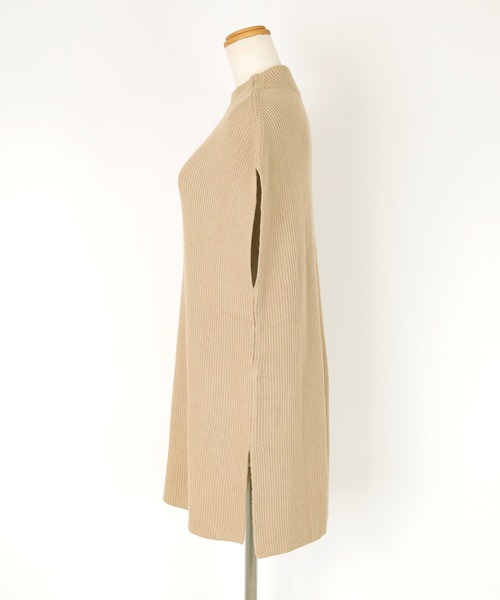 UR'S（ユアーズ）の「フレンチスリーブボトルネックニットベスト（ベスト・レディース・ラベンダー/ベージュ/ブラック/ホワイト・S/M/L）」の18枚目の写真