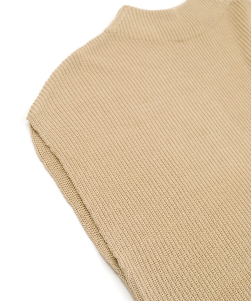 UR'S（ユアーズ）の「フレンチスリーブボトルネックニットベスト（ベスト・レディース・ラベンダー/ベージュ/ブラック/ホワイト・S/M/L）」の13枚目の写真