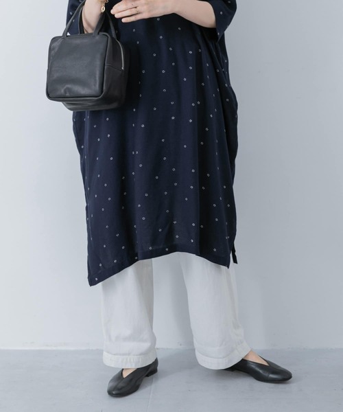 かぐれ（カグレ）の「レーヨンドットチュニック（チュニック・レディース・ブラック/ネイビー・FREE）」の17枚目の写真