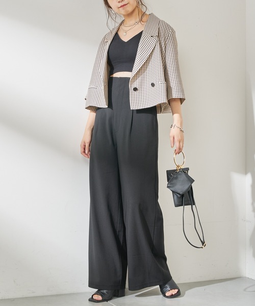 Chico（チコ）の「【SET UP対応】5分袖ショート丈ダブル