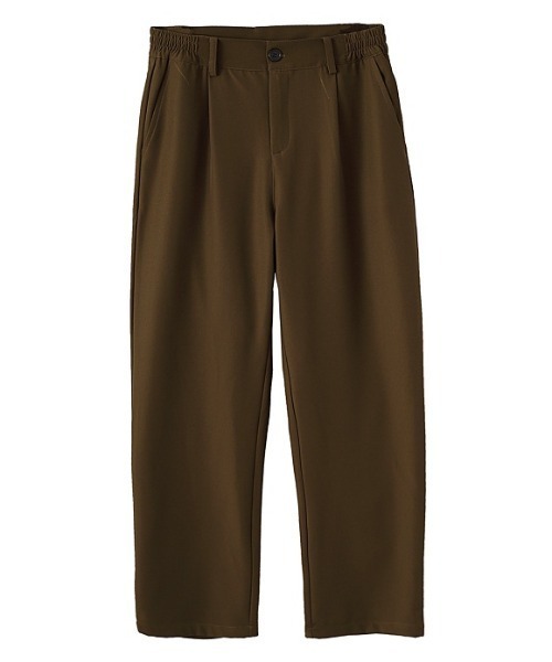 KOR（ケーオーアール）の「ストレート ワンタックスラックス パンツ（スラックス・メンズ・カーキ・M/L/XL）」の2枚目の写真