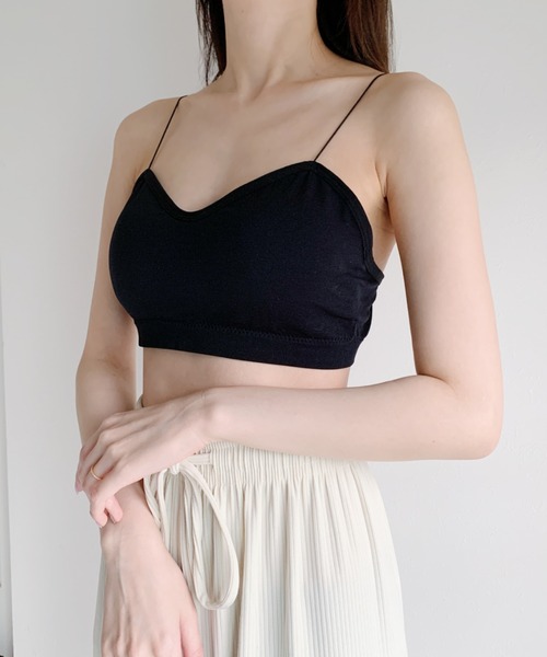 CLEA(クレア)の「カップ付きスキニーストラップブラトップ(キャミソール・レディース・ホワイト/ブラック/ピンク/ブルー・FREE)」の20枚目の写真