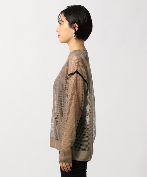 PAGEBOY(ページボーイ)の「ハイショクメッシュプルオーバー(Tシャツ/カットソー・レディース・ブラック/オフホワイト/ブラウン系その他・FREE)」の14枚目の写真