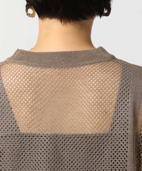 PAGEBOY(ページボーイ)の「ハイショクメッシュプルオーバー(Tシャツ/カットソー・レディース・ブラック/オフホワイト/ブラウン系その他・FREE)」の7枚目の写真