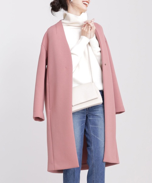 セール ブランド古着 ノーカラーコート ノーカラーコート Nano Universe ナノユニバース のファッション通販 Zozoused