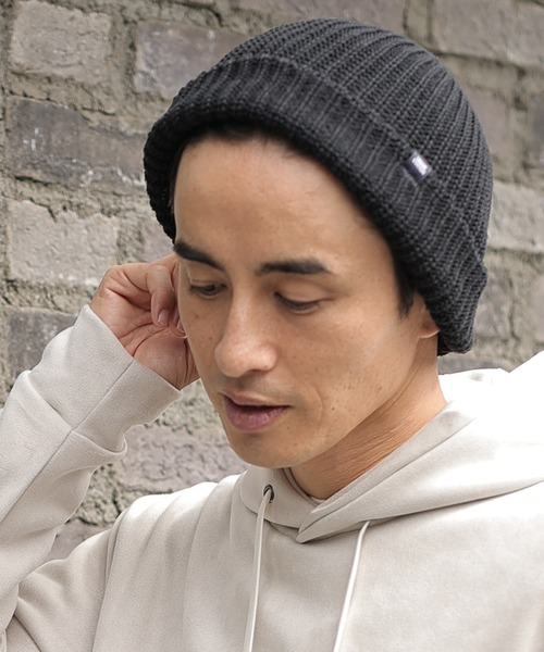 UNION STATION(ユニオンステーション)の「ソフトニットワッチキャップ(ニットキャップ/ビーニー・メンズ・ブラック/グレー/ライトグレー・FREE)」の2枚目の写真