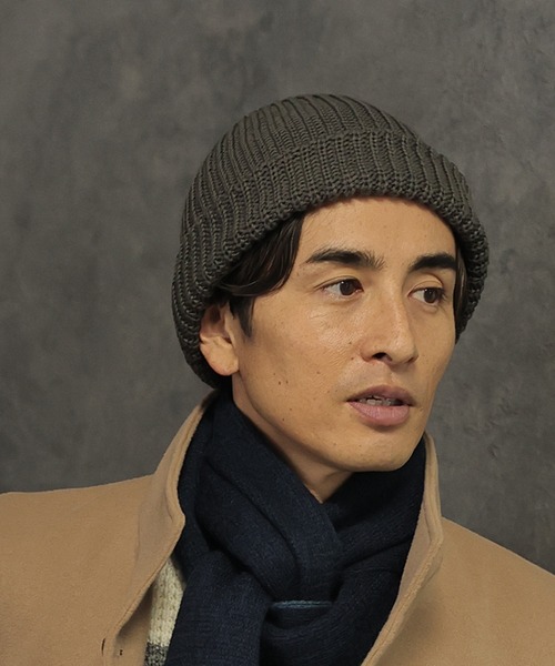 UNION STATION(ユニオンステーション)の「ソフトニットワッチキャップ(ニットキャップ/ビーニー・メンズ・ブラック/グレー/ライトグレー・FREE)」の5枚目の写真