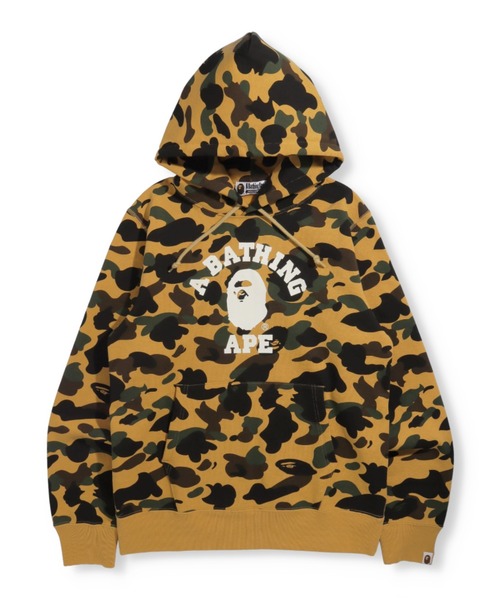1ST CAMO COLLEGE PULLOVER HOODIE M
