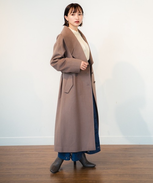 LADYMADE（レディメイド）の「BIGラウンドカラーウールガウンコート