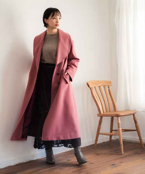 LADYMADE（レディメイド）の「BIGラウンドカラーウールガウンコート