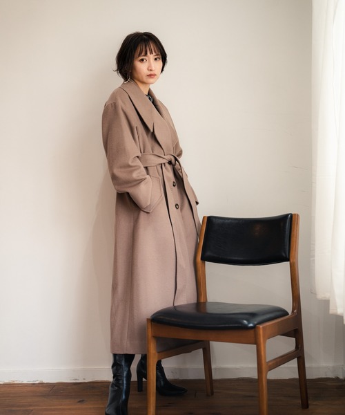 LADYMADE（レディメイド）の「BIGラウンドカラーウールガウンコート