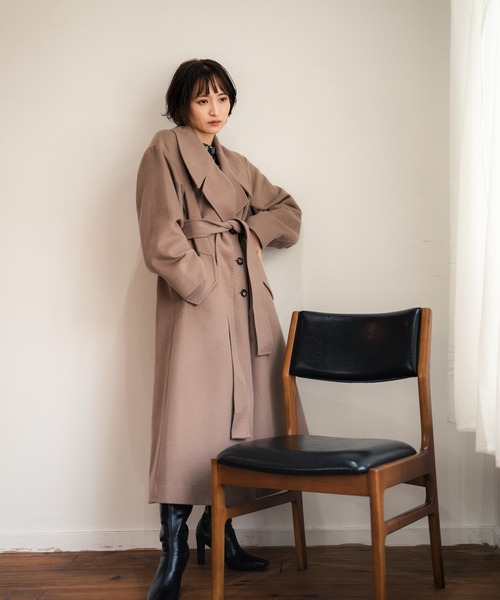 LADYMADE（レディメイド）の「BIGラウンドカラーウールガウンコート