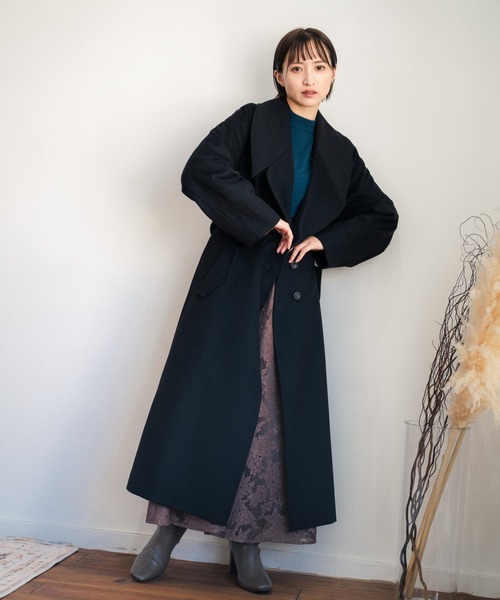 LADYMADE（レディメイド）の「BIGラウンドカラーウールガウンコート