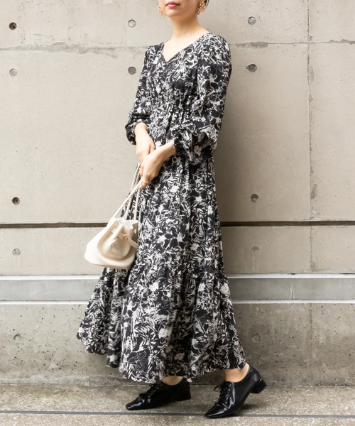 シフォンプリントティアードワンピース ワンピース Randa ランダ のファッション通販 Zozotown