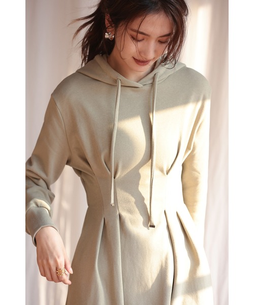 スウェットパーカーワンピース（ワンピース）｜SAISON DE PAPILLON