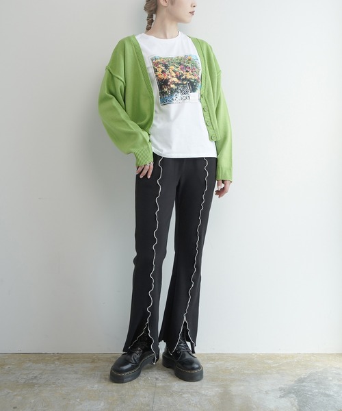 Lull（ルル）の「【Lull / ルル】フラワーフォトTee（Tシャツ/カットソー・レディース・ホワイト/ブラック・S/M）」の10枚目の写真