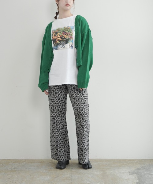 Lull（ルル）の「【Lull / ルル】フラワーフォトTee（Tシャツ/カットソー・レディース・ホワイト/ブラック・S/M）」の12枚目の写真