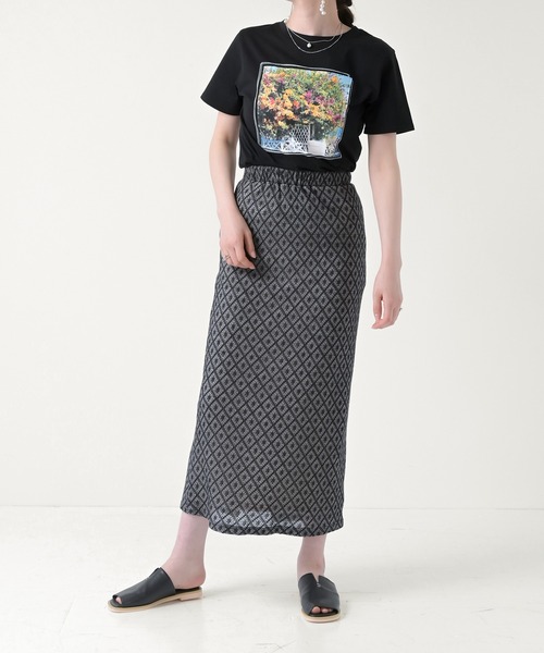 Lull（ルル）の「【Lull / ルル】フラワーフォトTee（Tシャツ/カットソー・レディース・ホワイト/ブラック・S/M）」の19枚目の写真