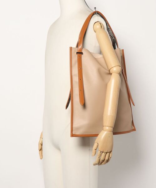 Rewde（ルゥデ）の「【2WAY】ハンドル付け替えトートバッグ（1R18-BA3174）（トートバッグ・レディース・キャメル/ブラウン・FREE）」の18枚目の写真