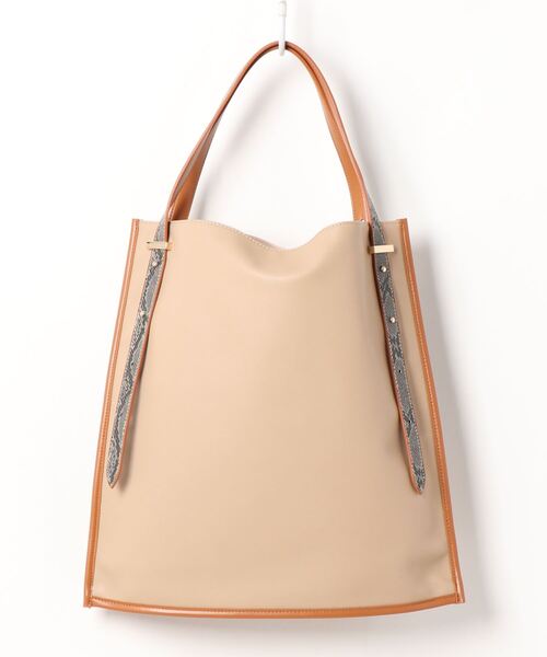 Rewde（ルゥデ）の「【2WAY】ハンドル付け替えトートバッグ（1R18-BA3174）（トートバッグ・レディース・キャメル/ブラウン・FREE）」の22枚目の写真